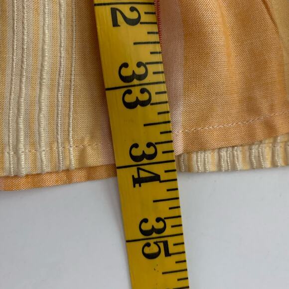L SPACE Yellow Cozumel Stripe Vida Button‎ Front Boho Mini Dress Size Medium - Picture 13 of 13